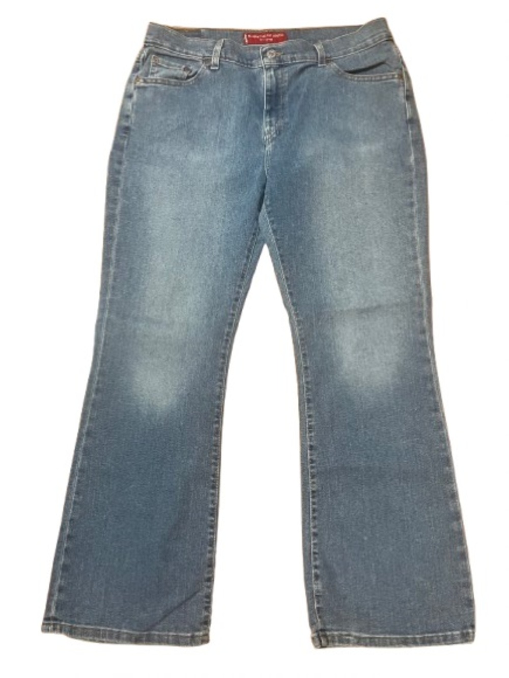 Levi’s 515 Nouveau Bootcut Stretch Low Rise Women's Blue Denim Jeans Size 14P